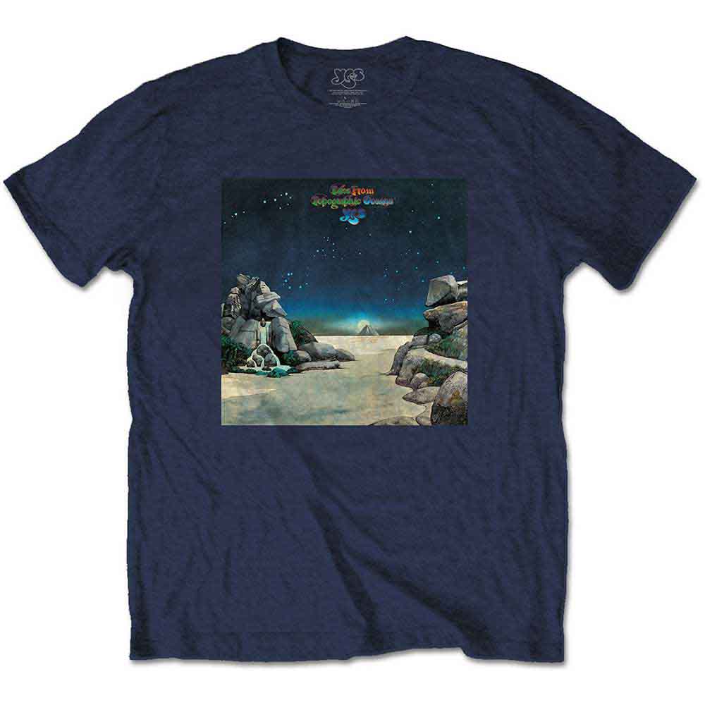 Yes Unisex T-Shirt Topographic Oceans Blue (XXL)