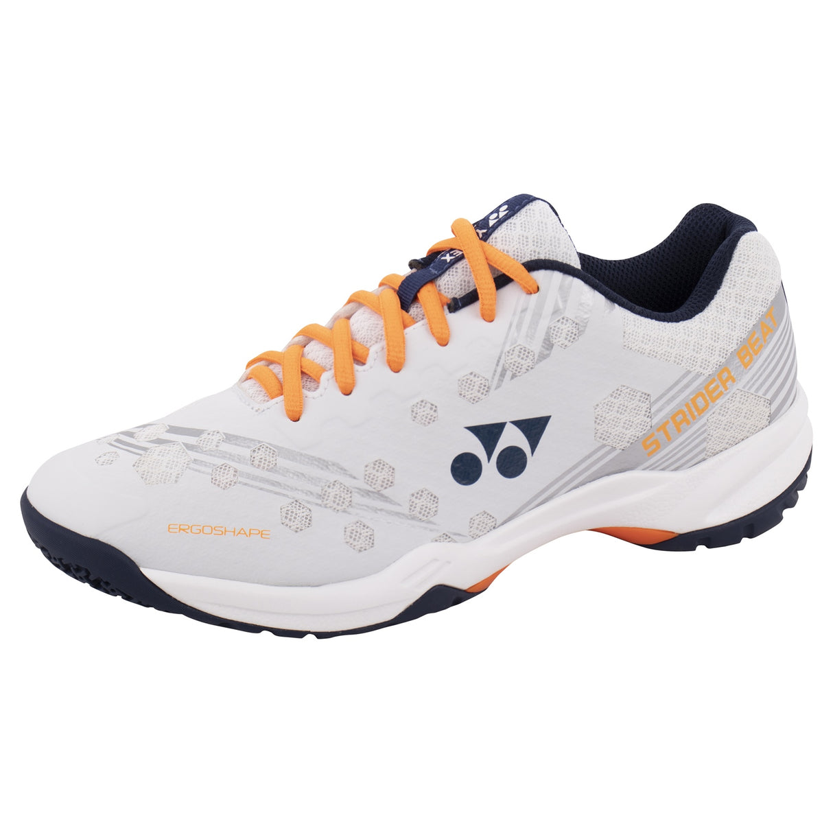 Yonex Mens Strider Beat Sports Trainer Badminton Shoes White/Orange (Size 7)