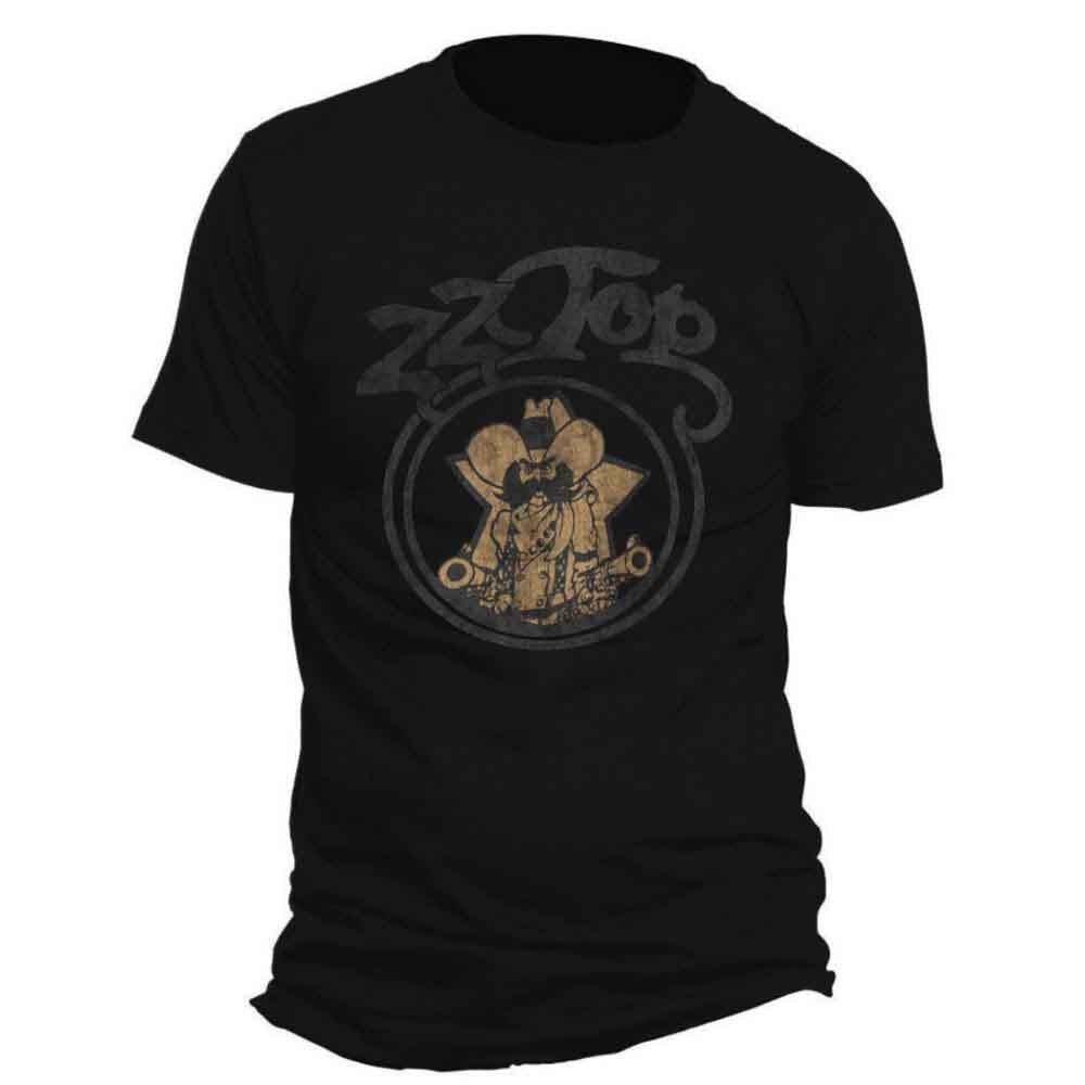 ZZ Top Men's T-Shirt Outlaw Village Black (S)