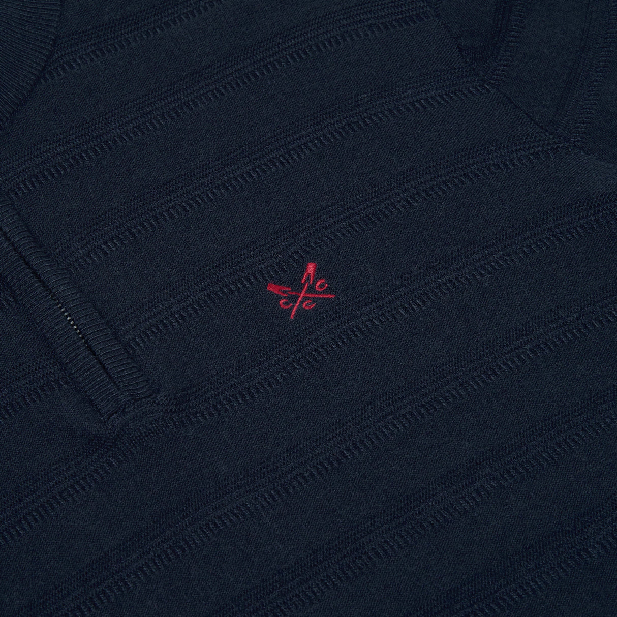 Crew Clothing Company Cashmere & Silk Blend Quarter Zip Jumper