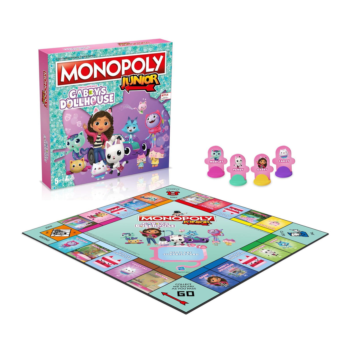 Winning Moves Monopoly Junior Gabby's Dollhouse Board Jame