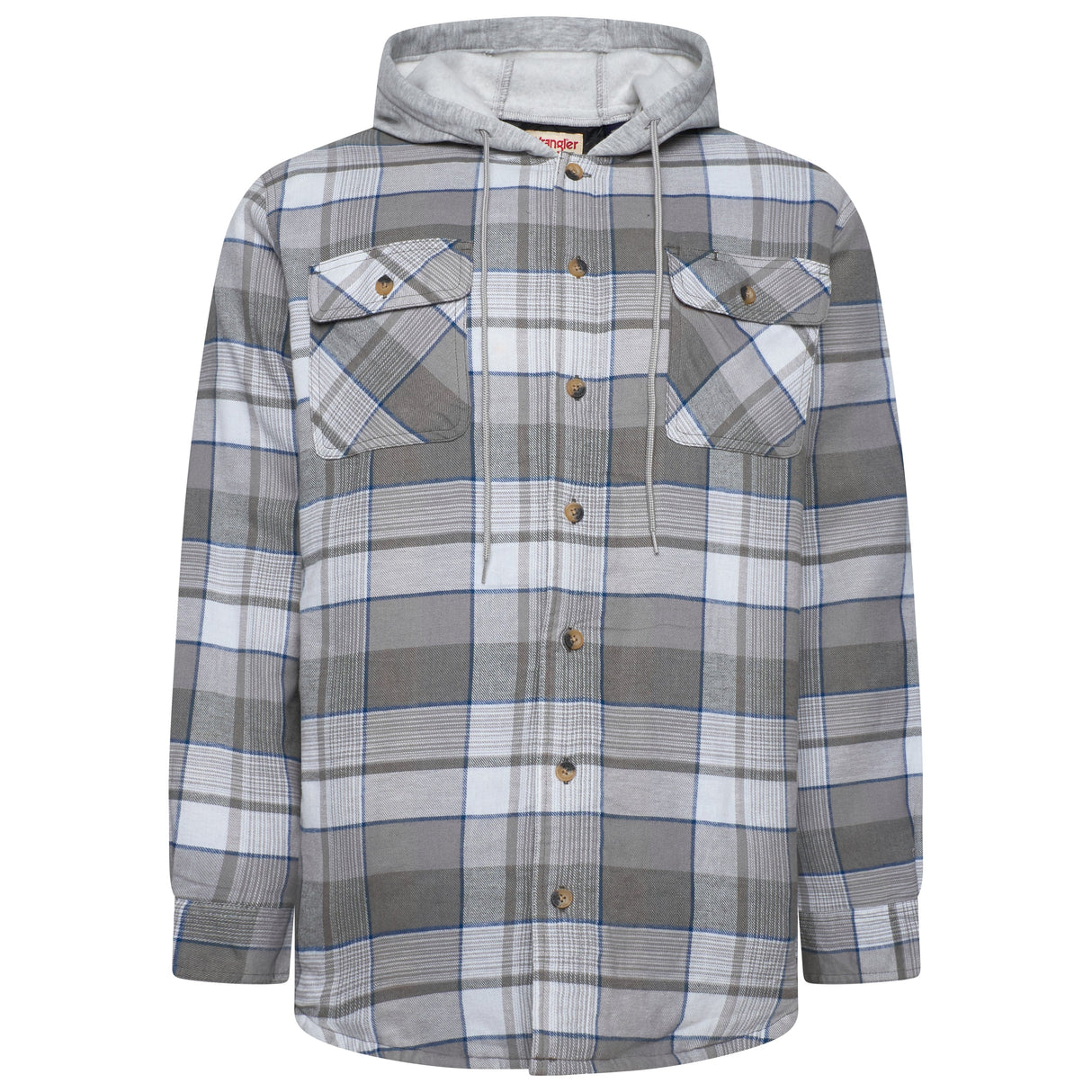 Wrangler Padded Hooded Shirt Jacket