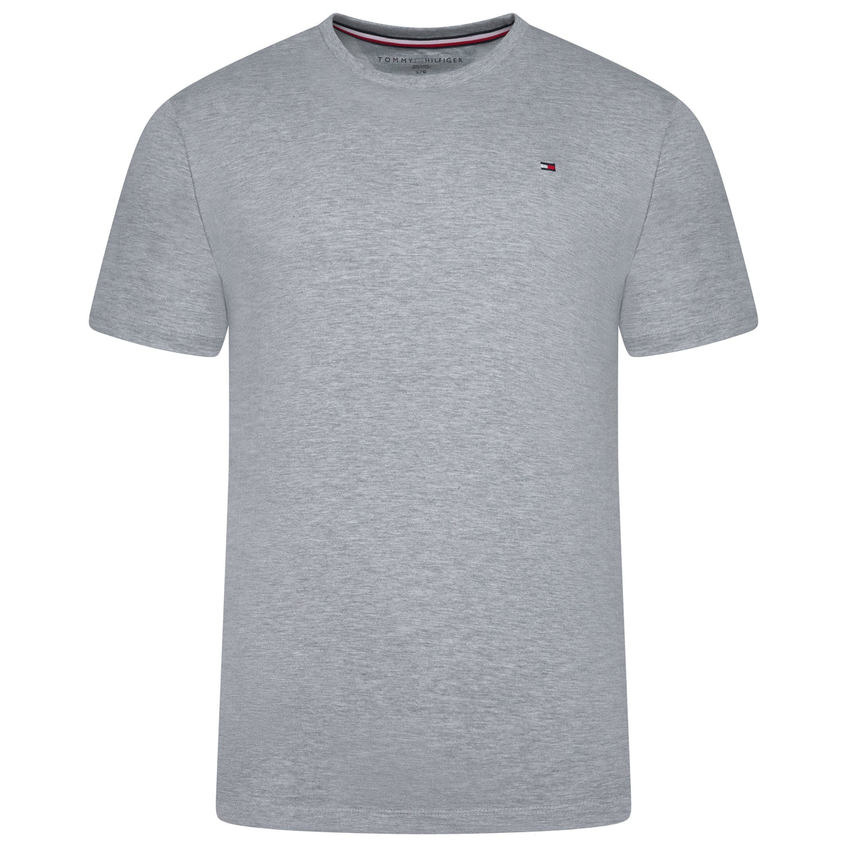 Tommy Hilfiger Flag Embroidery Fitted Crew Neck T-Shirt