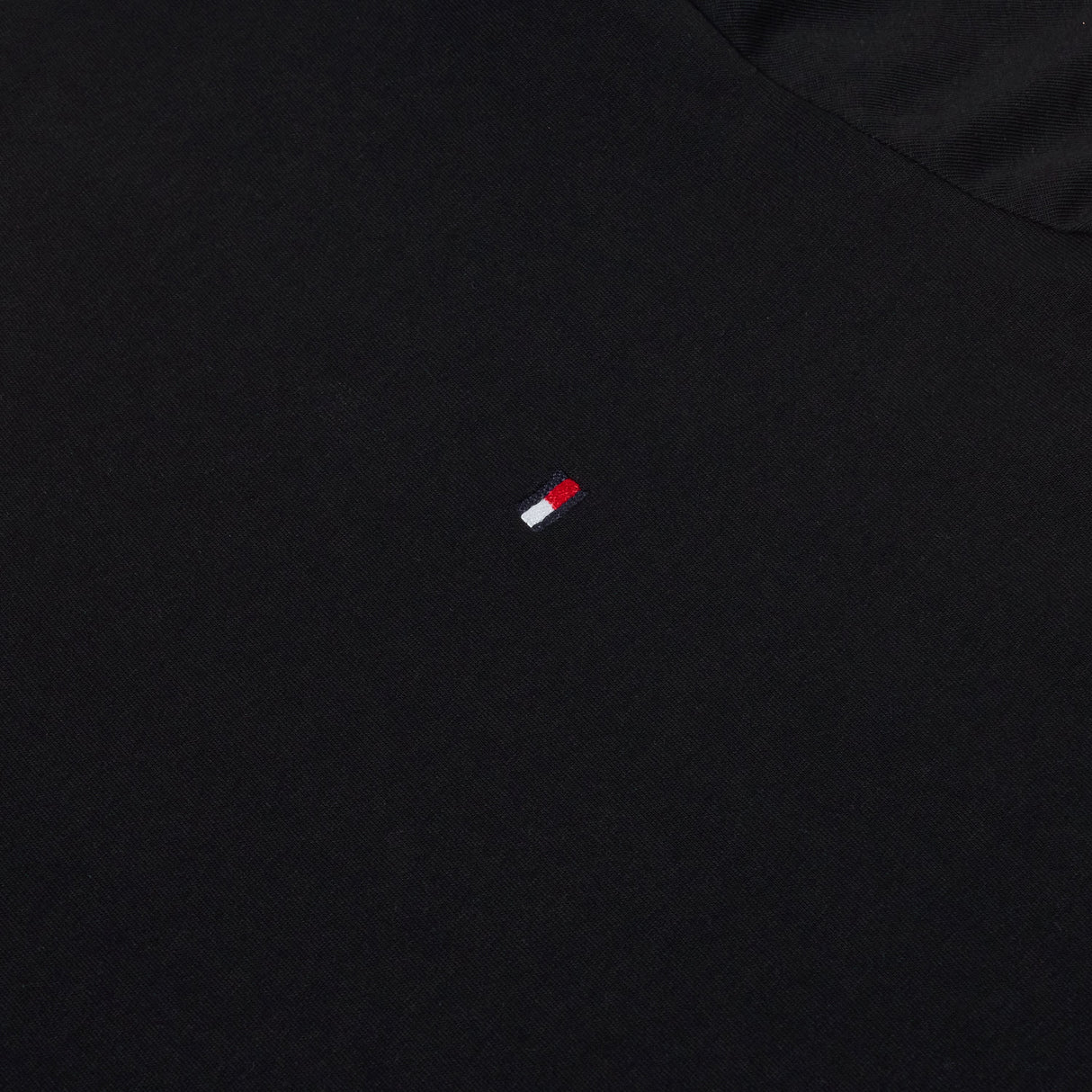 Tommy Hilfiger Flag Embroidery Fitted Crew Neck T-Shirt