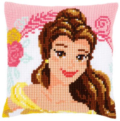 Vervaco Cross Stitch Kit 40cm Cushion Cover - Disney Beauty and the Beast: Enchanted Beauty