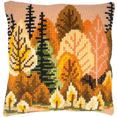 Vervaco Cross Stitch Kit 40cm Cushion Cover - Autumn Forest