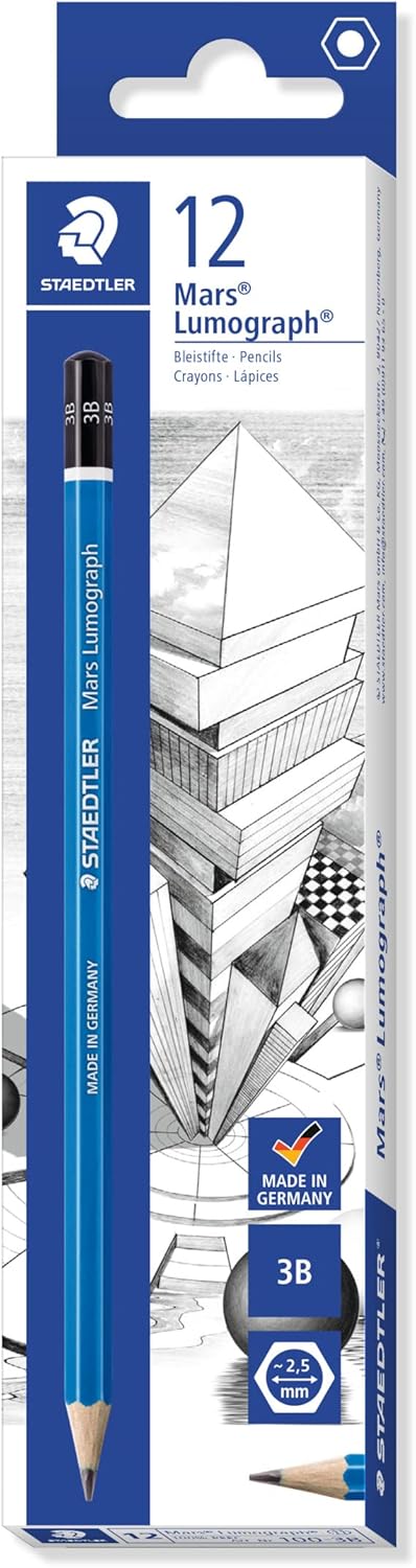Staedtler Mars Lumograph Pencil 3B (12pk)