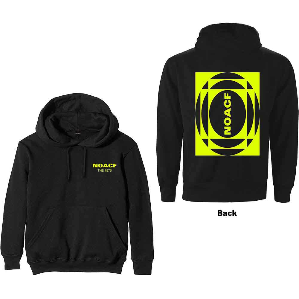 The 1975 Unisex Pullover Hoodie NOACF (Back Print) Black (XL)