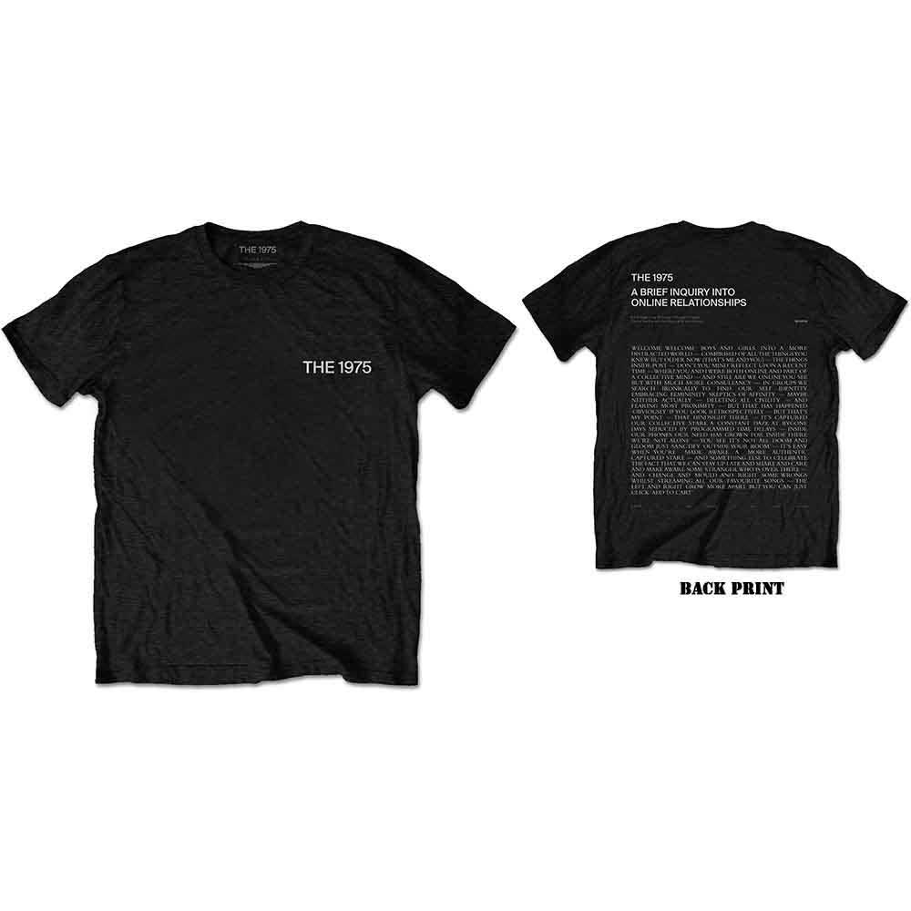 The 1975 Unisex T-Shirt ABIIOR Wecome Welcome V2 (Back) Black (S)