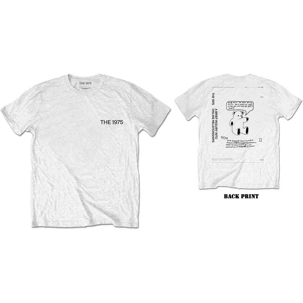 The 1975 Unisex T-Shirt ABIIOR Teddy (Back Print) White (M)