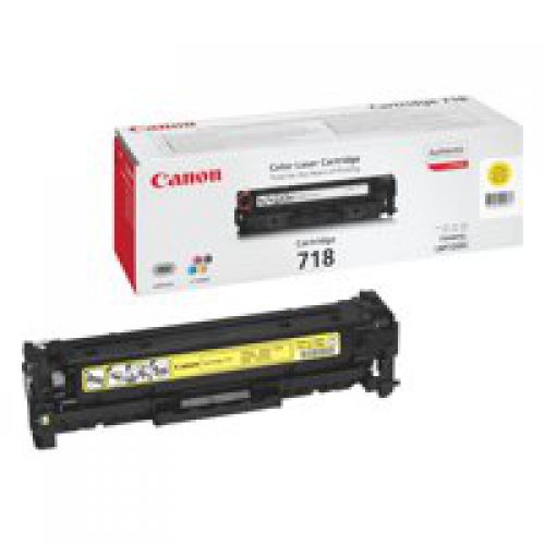 Canon 718Y Standard Capacity Yellow Toner Cartridge