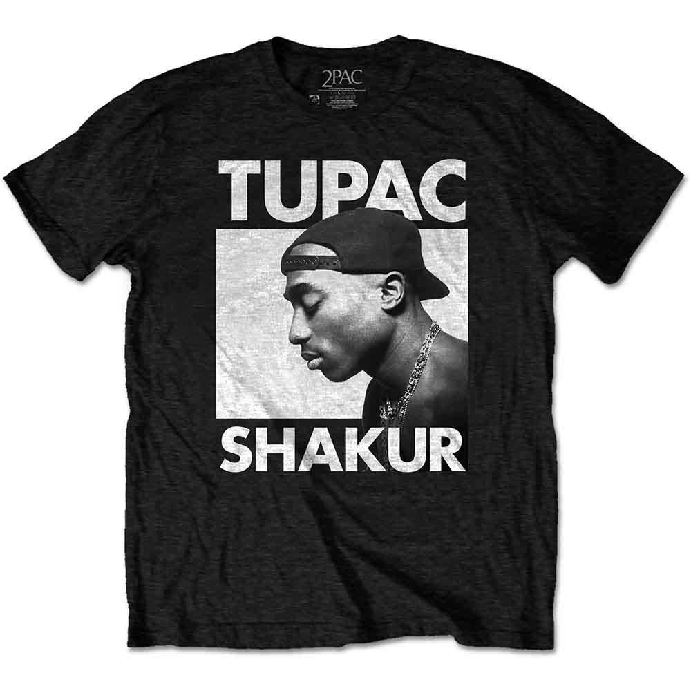 Tupac Unisex Eco T-Shirt Eyes Closed Black (XXL)