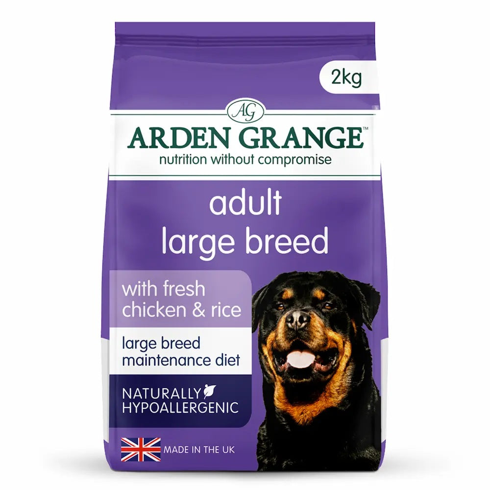 Arden Grange Adult Large Breed Dry Dog Food With Fresh Chicken & Rice (2kg Bag)