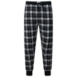 Lucky Brand Crew Neck & Closed Hem Flannel Pant Pyjama Set