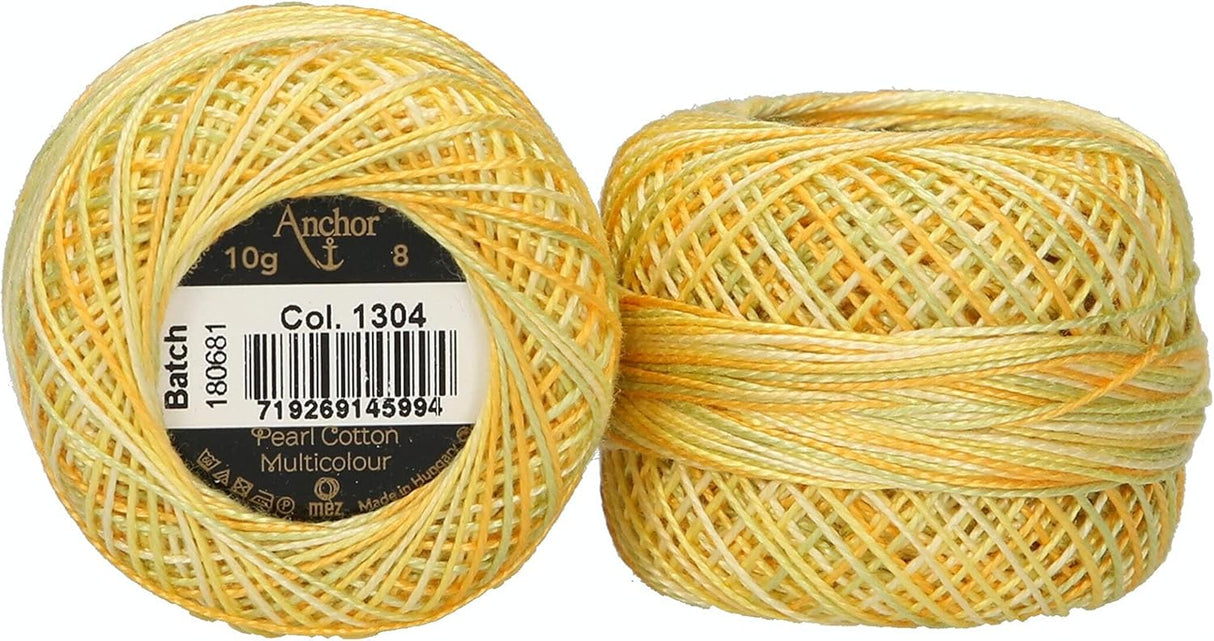 Anchor Pearl Cotton 8 Embroidery Thread 10g Ball - Multicoloured (1304)