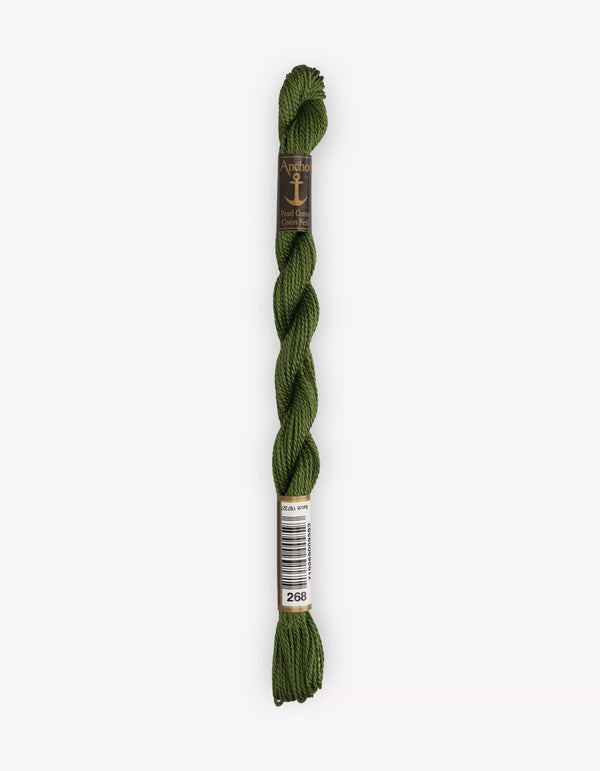 Anchor Pearl Cotton 5 Embroidery Thread 5g - Green (0268)