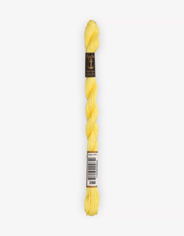 Anchor Pearl Cotton 5 Embroidery Thread 5g - Yellow (0288)