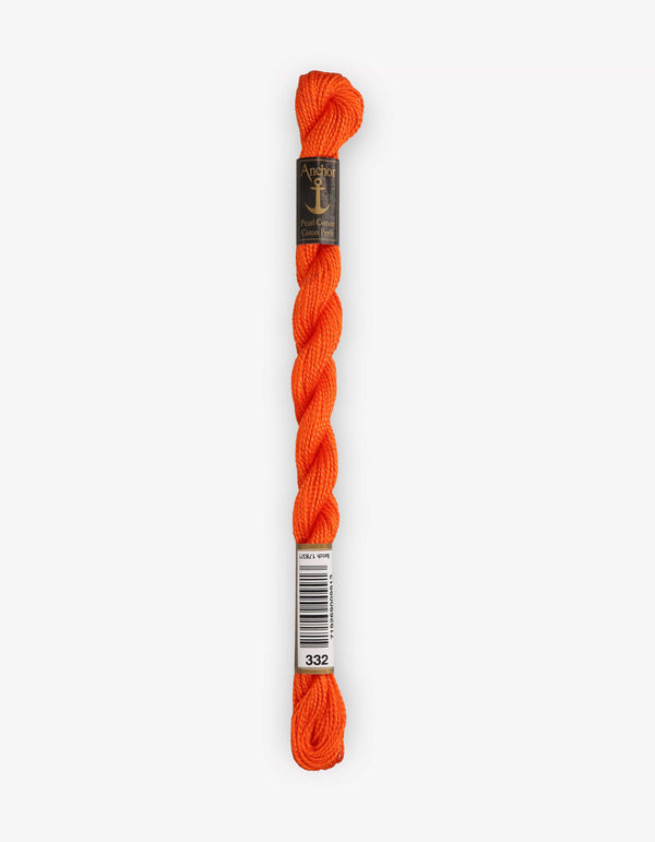 Anchor Pearl Cotton 5 Embroidery Thread 5g - Orange (0332)