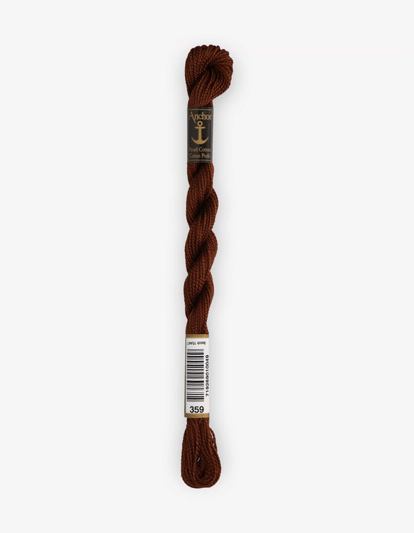 Anchor Pearl Cotton 5 Embroidery Thread 5g - Brown (0359)