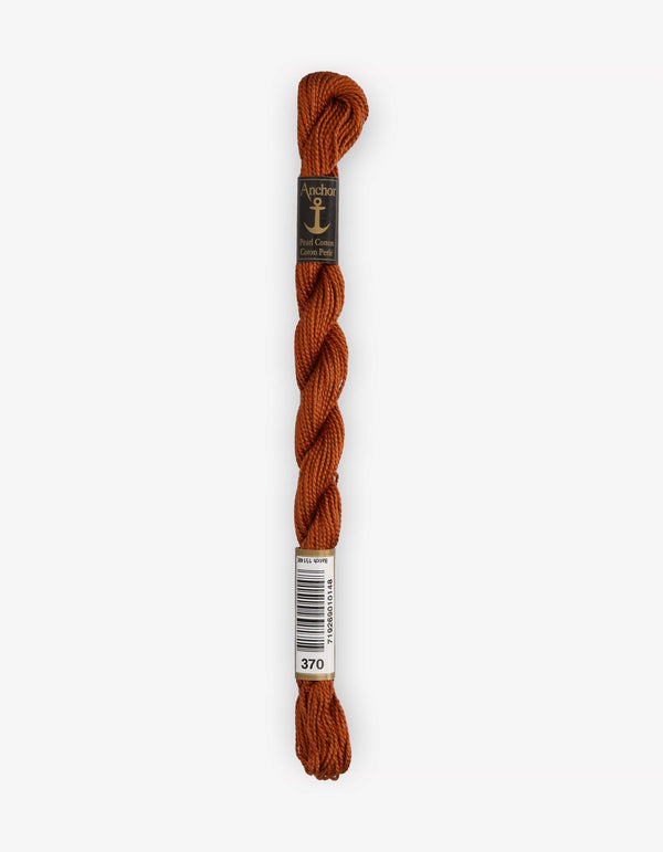 Anchor Pearl Cotton 5 Embroidery Thread 5g - Brown (0370)