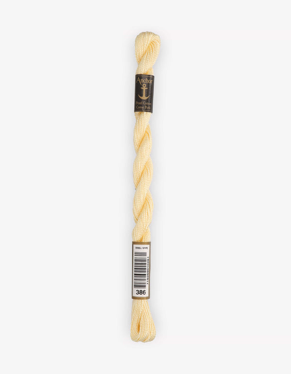 Anchor Pearl Cotton 5 Embroidery Thread 5g - Cream (0386)