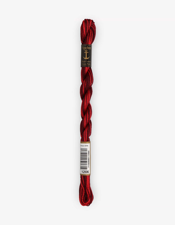 Anchor Pearl Cotton 5 Embroidery Thread 5g - Red (1206)