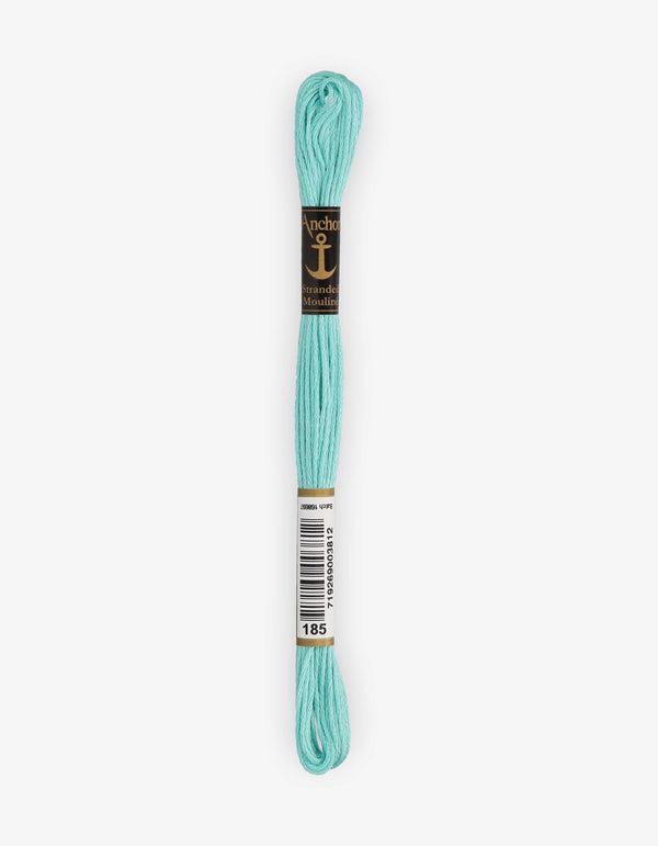 Anchor Mouline Stranded Cotton Embroidery Thread 8m - Blue (0185)