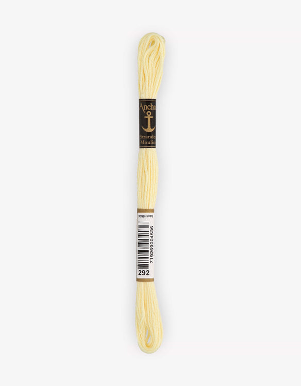 Anchor Mouline Stranded Cotton Embroidery Thread 8m - Yellow (0292)