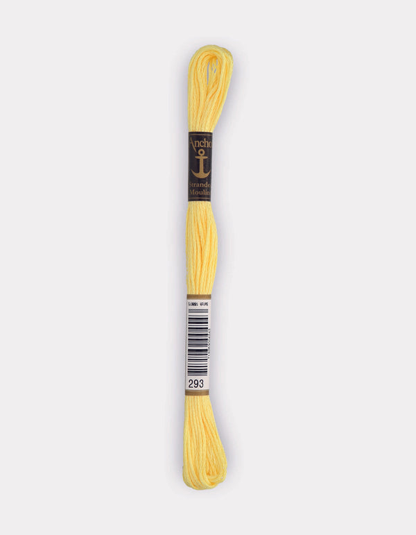Anchor Mouline Stranded Cotton Embroidery Thread 8m - Yellow (0293)