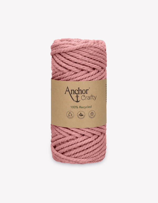 Anchor Crafty 5mm Yarn 250g - Vintage Rose (0122)