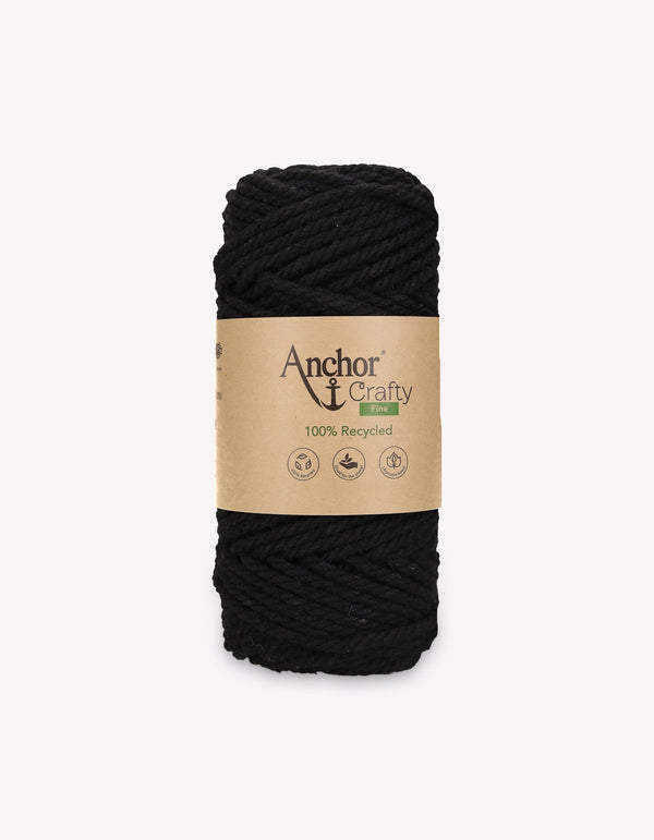 Anchor Crafty Fine 3mm Yarn 250g - Charcoal (0120)