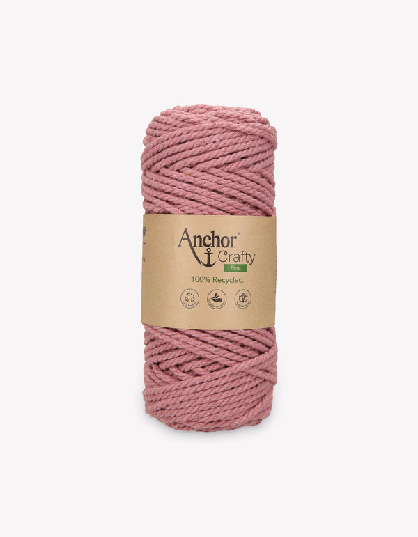 Anchor Crafty Fine 3mm Yarn 250g - Vintage Rose (122)