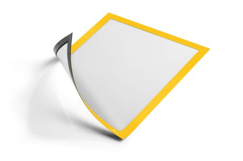 Durable DURAFRAME Magnetic Frame Sign & Document Holder A4 Yellow (5pk)