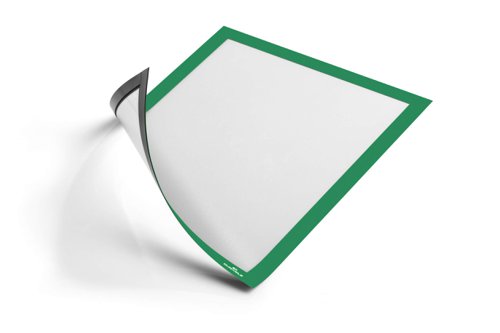 Durable DURAFRAME Magnetic Frame Sign & Document Holder A4 Green (5pk)