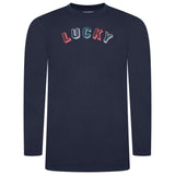 Lucky Brand Crew Neck & Closed Hem Flannel Pant Pyjama Set