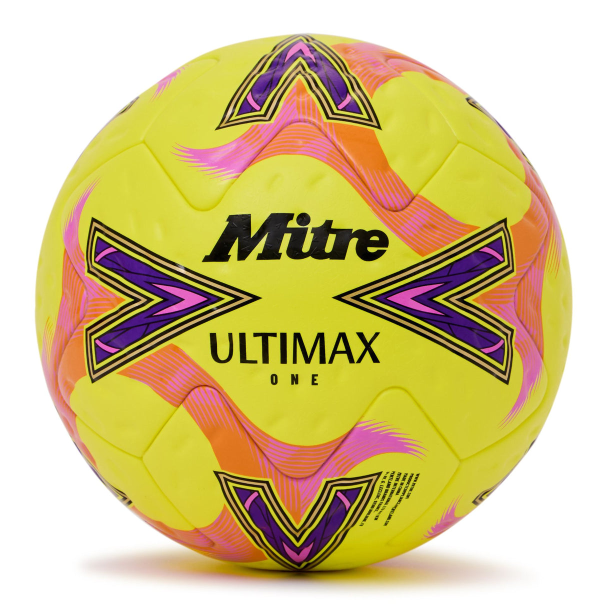 Mitre Ultimax One Football  Yellow/Orange/Purple (Size 5)