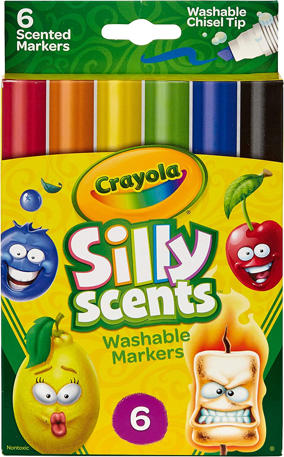 Crayola Silly Scents Washable Marker Pens (6pk)