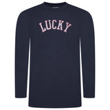 Lucky Brand Crew Neck & Closed Hem Flannel Pant Pyjama Set