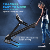 Folding 12km/h Electric Treadmill Running Machine Incline LED Display