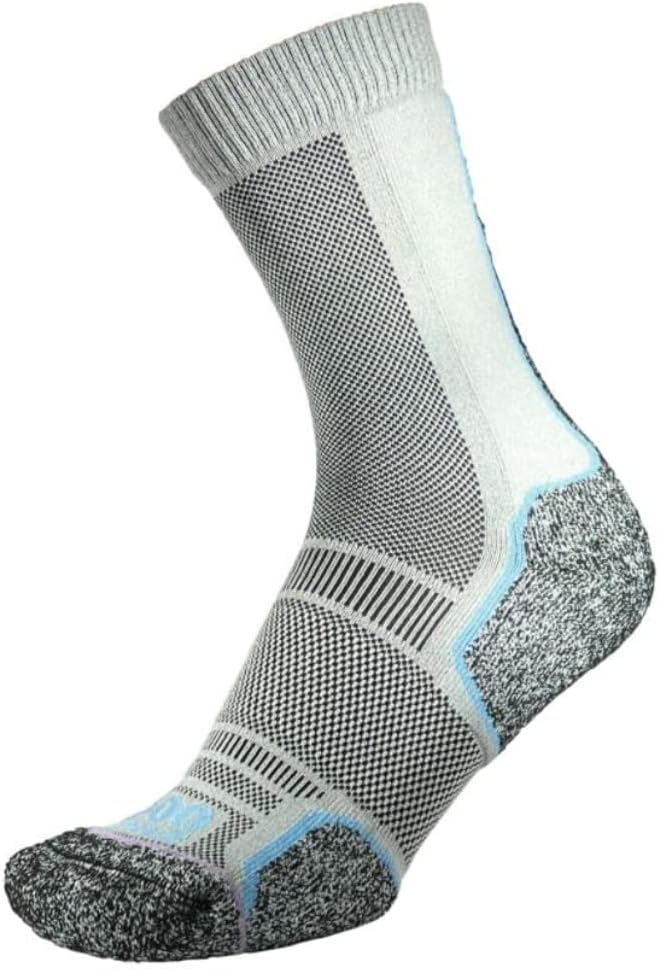 1000 Mile 2271 Trek Repreve Socks Ladies (Twin Pack) - Silver/Blue & Silver/Pink (M)