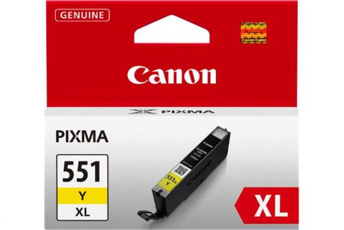 Canon CLI-551XLY High Capacity Yellow Ink Cartridge 11ml