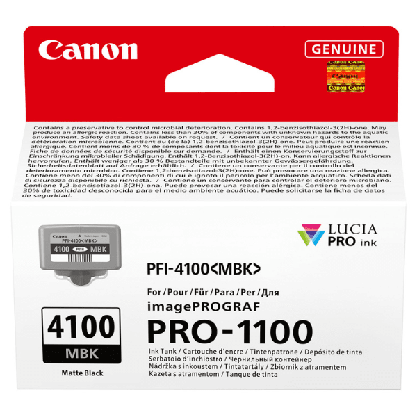 Canon PFI-4100MBK Matte Black Ink Cartridge for imagePROGRAF Pro 1100