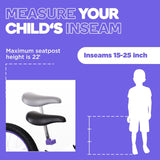 Bixe Pro Balance Bike 16" Aluminium Violet for Kids (3-7yrs)