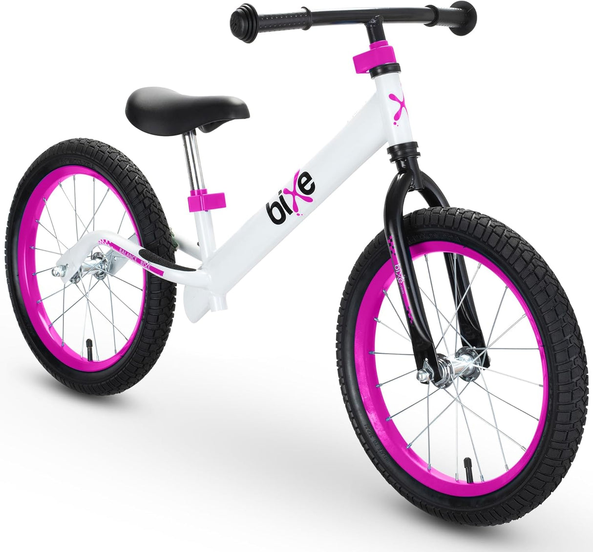 Bixe Pro Balance Bike 16" Aluminium Pink for Kids (3-7yrs)