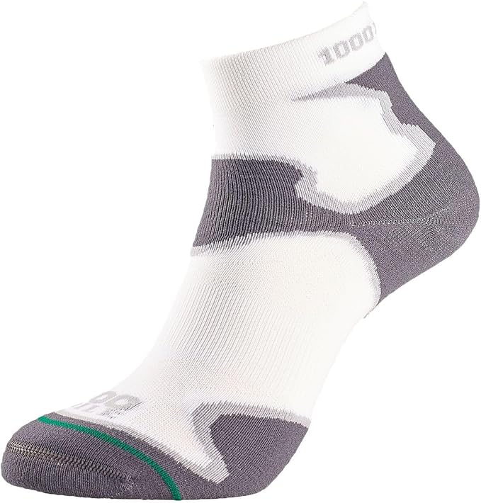 1000 Mile 2026 Fusion Socks Ladies - White/Grey (M)