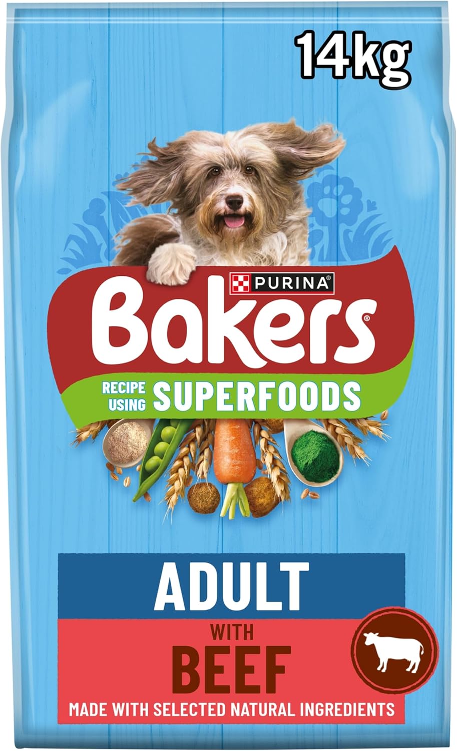Bakers Complete Adult Beef & Vegetables Dry Dog Food Adult 14kg