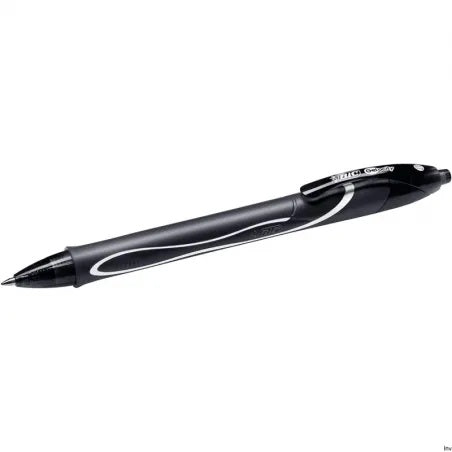 BIC Gelocity Quick Dry Gel Retractable Rollerball Pen 0.7mm Tip Black (12pk)