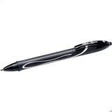 BIC Gelocity Quick Dry Gel Retractable Rollerball Pen 0.7mm Tip Black (12pk)