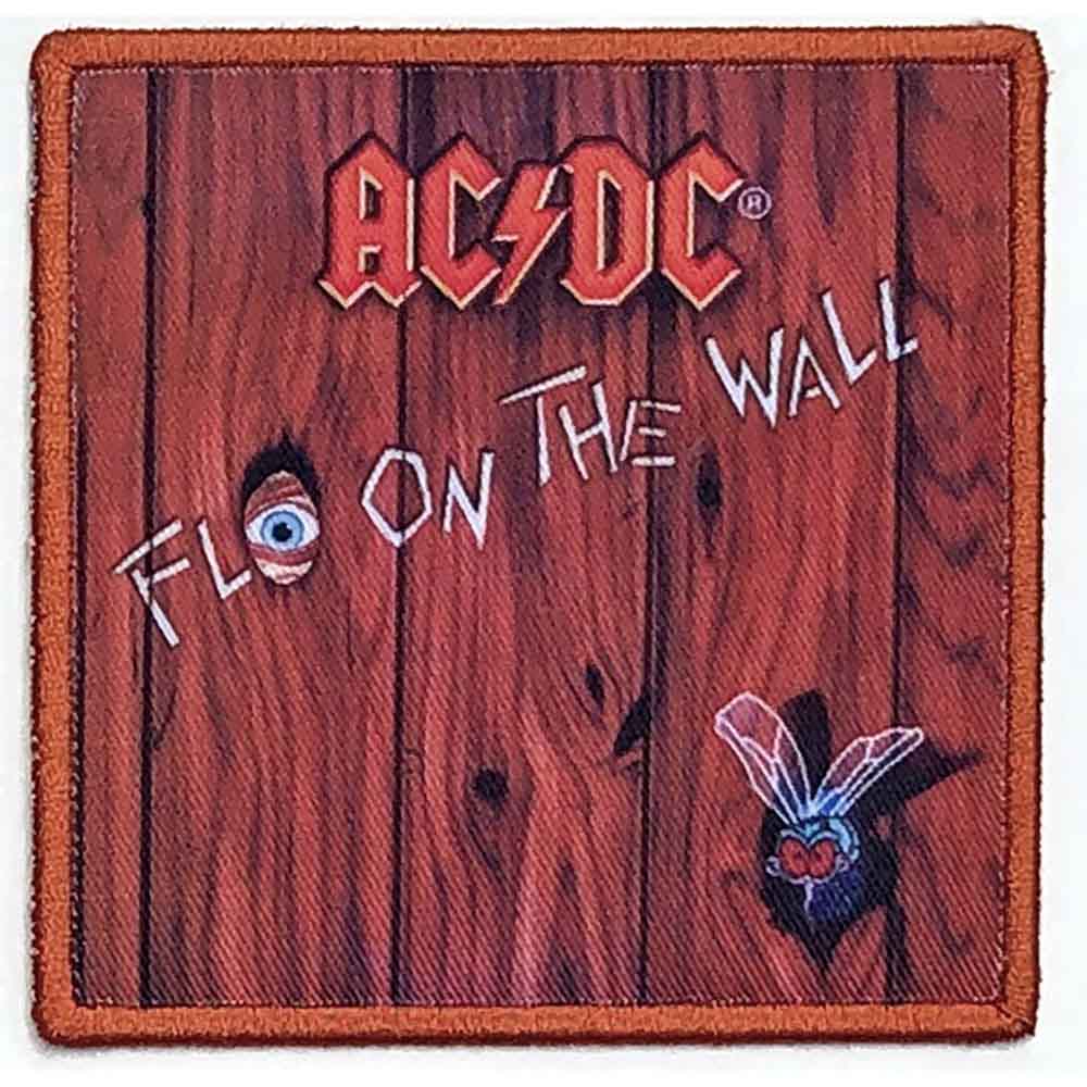 AC/DC Standard Iron-On Patch 3.5" x 3.5" Fly On The Wall (Album Cover)