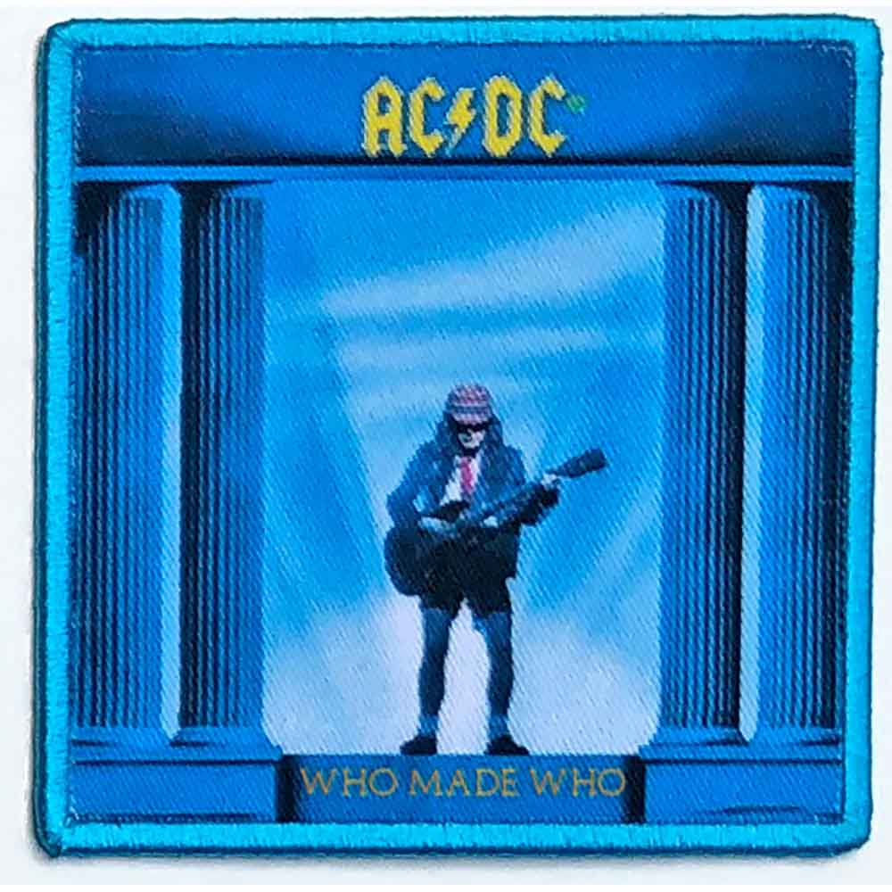 AC/DC Standard Iron-On Patch 3.5" x 3.5" Who Made Who (Album Cover)